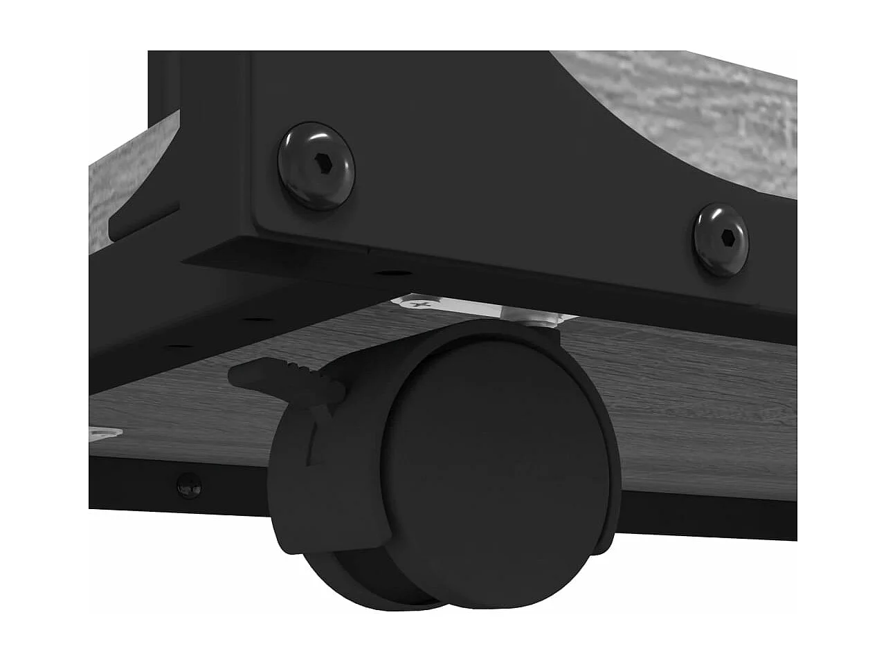 Table d'appoint à roues Sonoma gris 50x35x55,5 cm