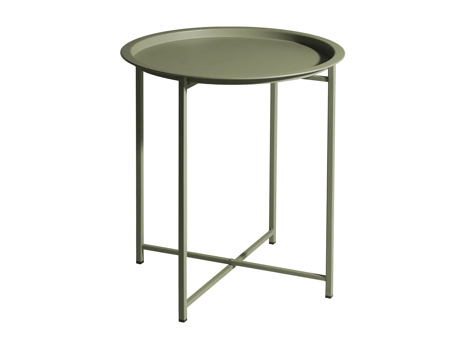 Table ronde 46,2x52,5 cm Vert clair mat