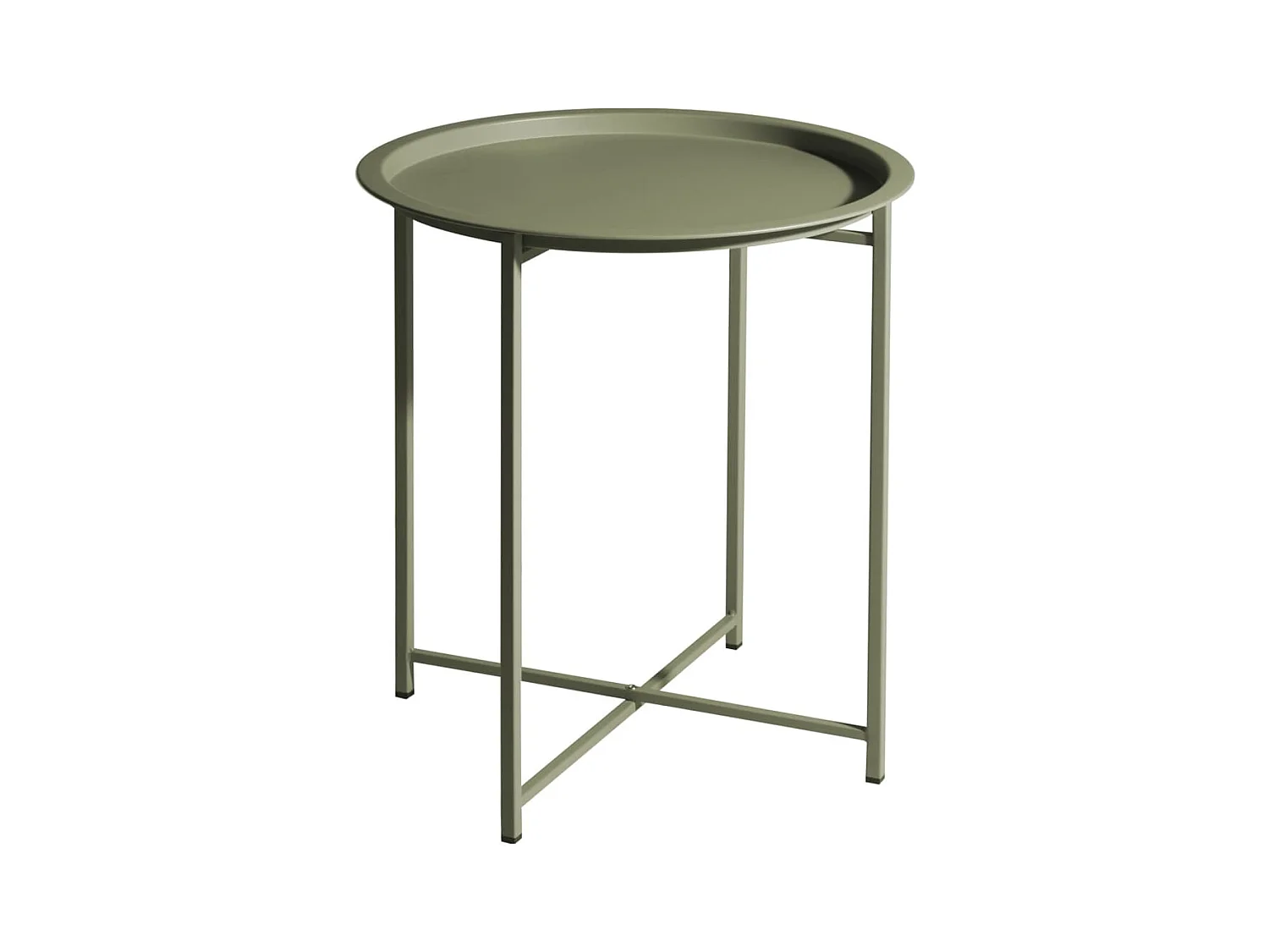 Table ronde 46,2x52,5 cm Vert clair mat