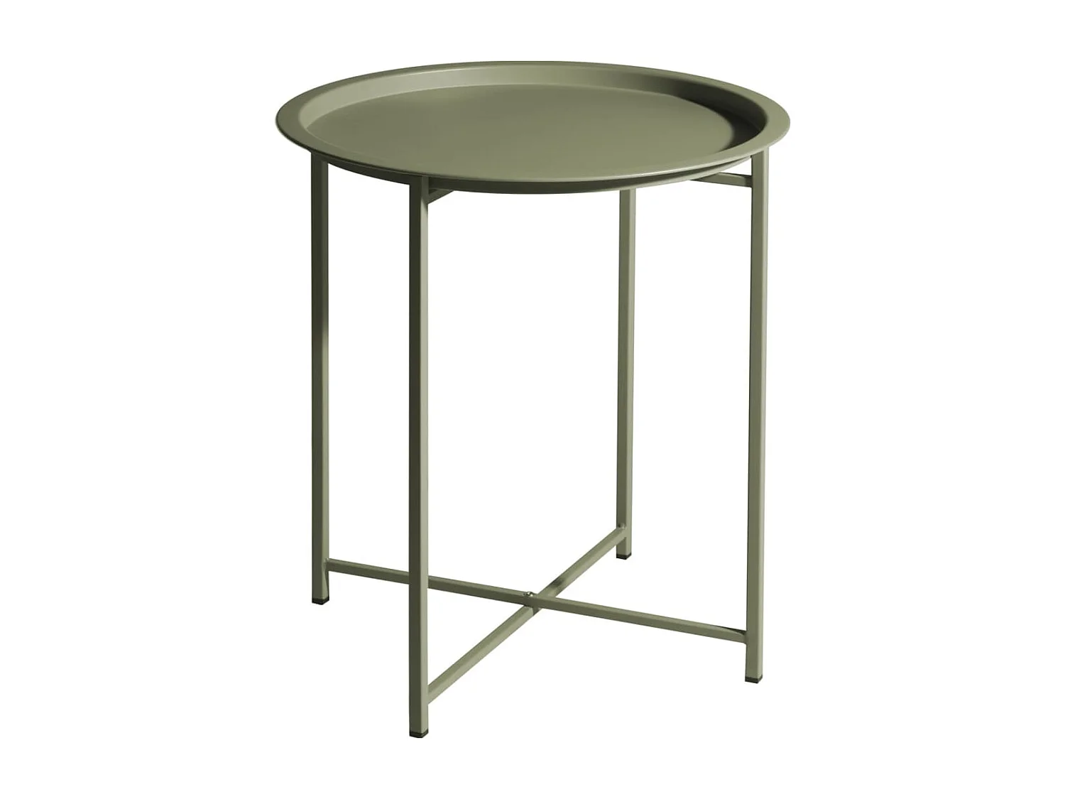 Table ronde 46,2x52,5 cm Vert clair mat