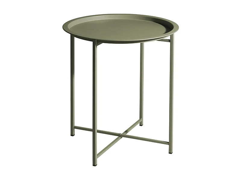 Table ronde 46,2x52,5 cm Vert clair mat