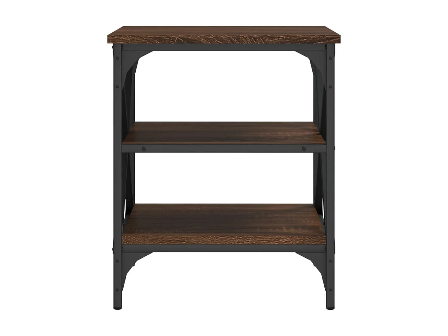 Tables d'appoint 2 pièces Chêne marron 40x42x50 cm Bois ingénierie