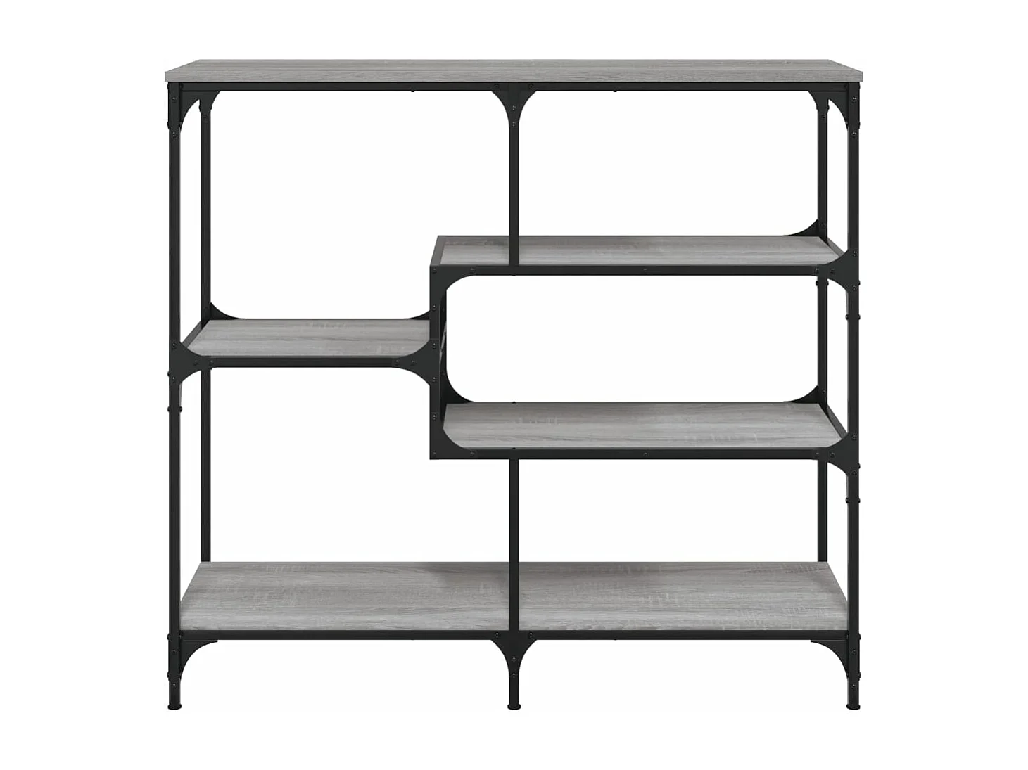 Mesa consola madera contrachapada gris Sonoma 103x32x95 cm