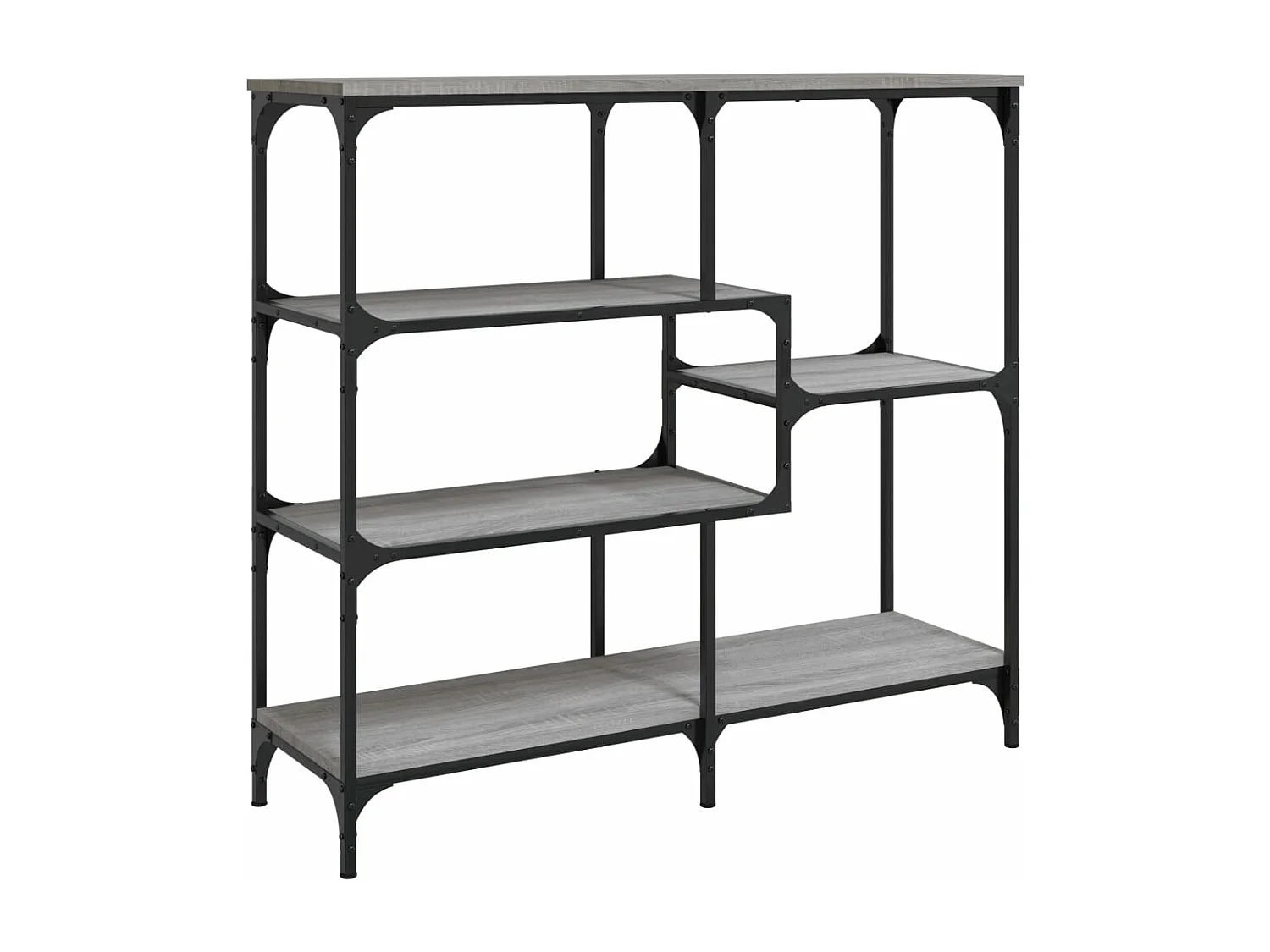 Mesa consola madera contrachapada gris Sonoma 103x32x95 cm