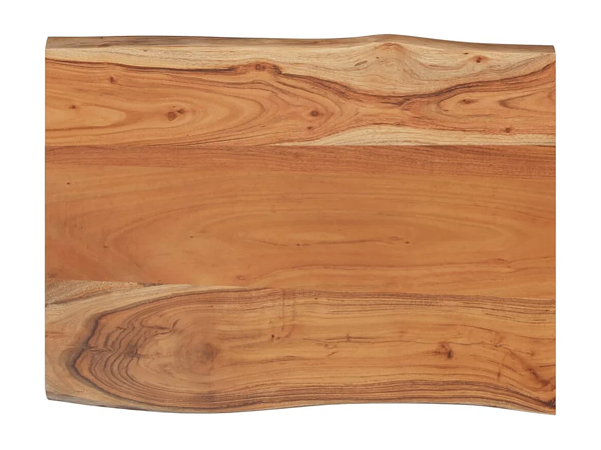 Table d'appoint 50x40x2,5cm bois massif acacia bordure assortie