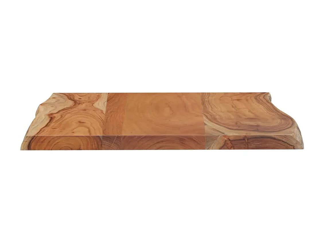Table d'appoint 50x40x2,5cm bois massif acacia bordure assortie