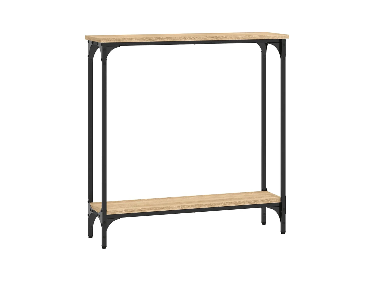 Table console chêne sonoma 75x22,5x75 cm bois d'ingénierie