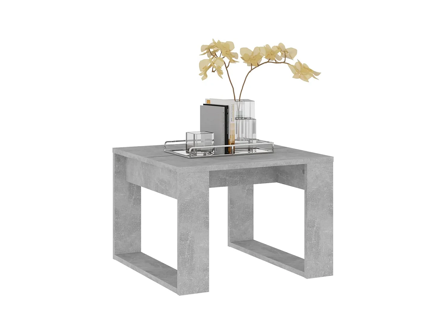 Table d'appoint Gris béton 50x50x35 cm Aggloméré