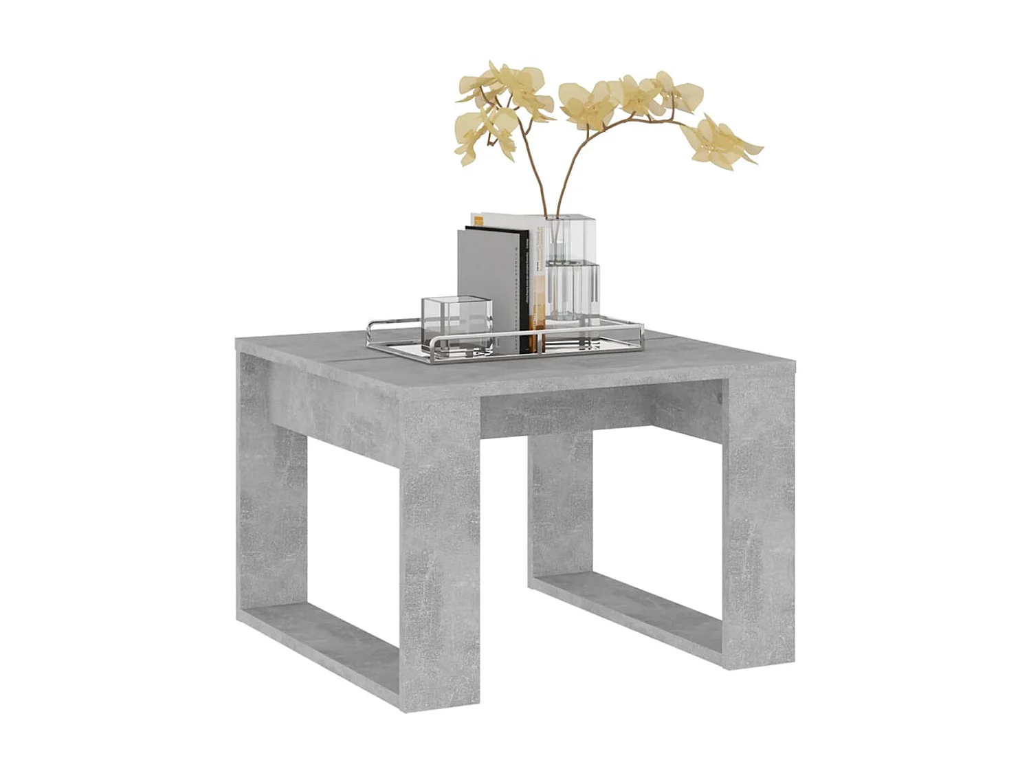 Table d'appoint Gris béton 50x50x35 cm Aggloméré