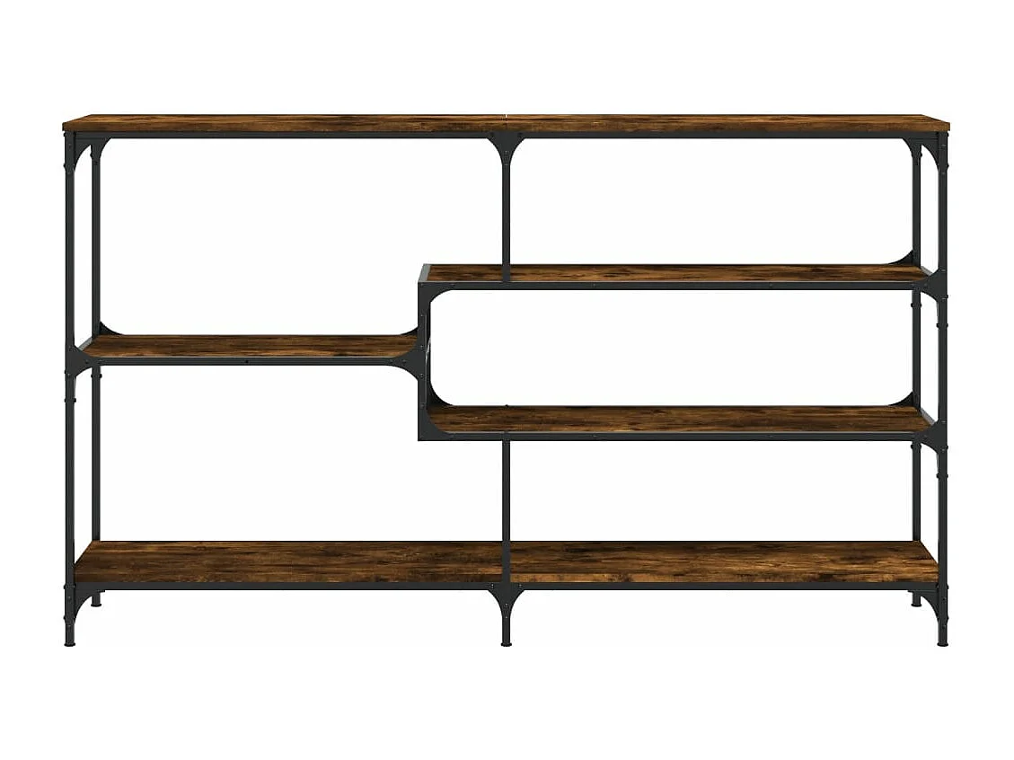 Mesa consola 160x32x95 cm derivados de madeira carvalho fumado