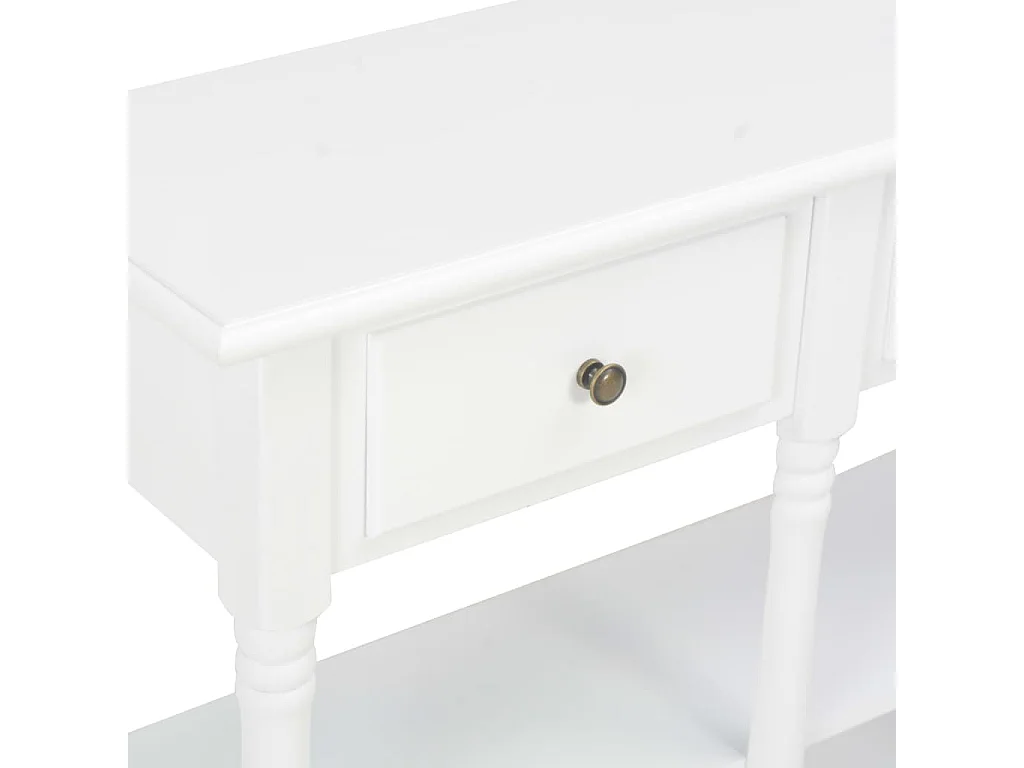 Mesa consola 120x30x76 cm MDF branco