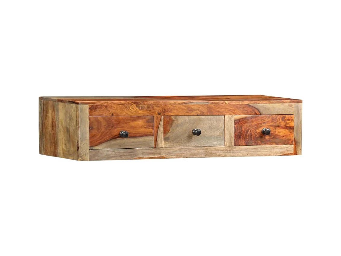 Table console murale 100x25x20 cm Bois massif