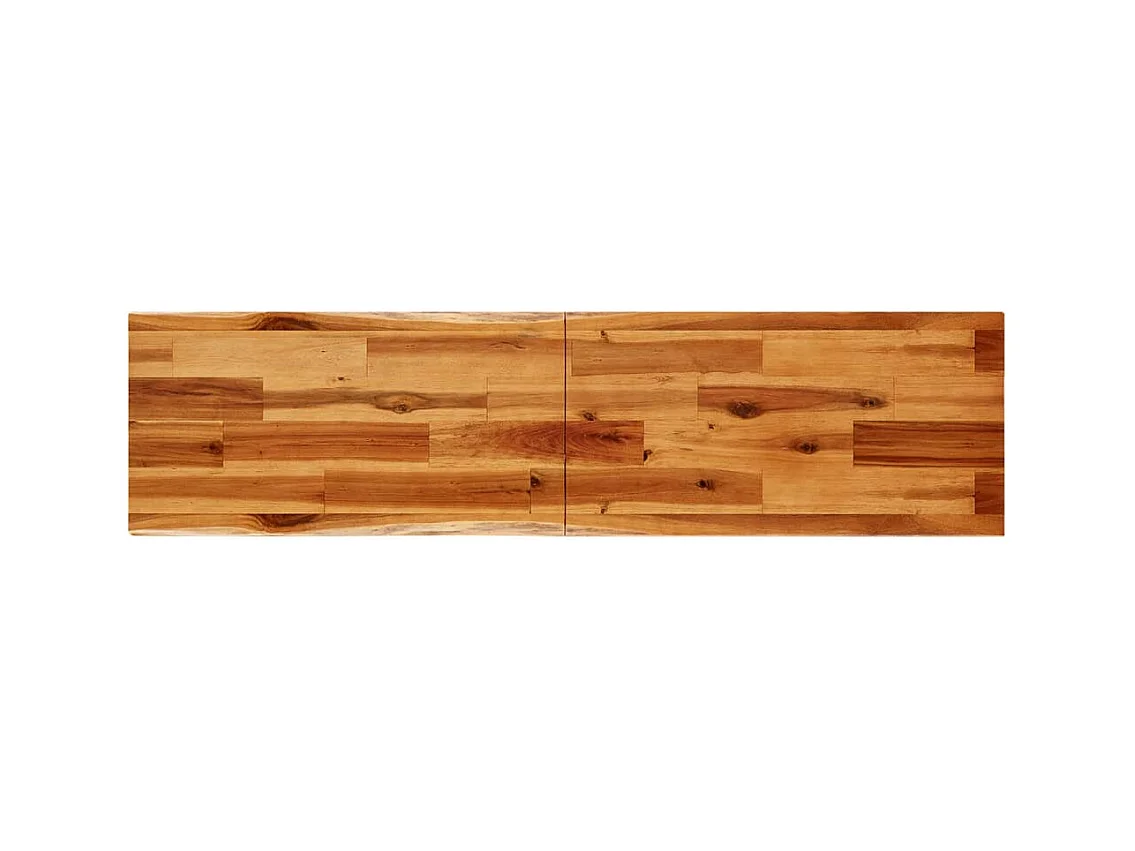 Table console à live edge 140x40x80 cm bois d'acacia solide