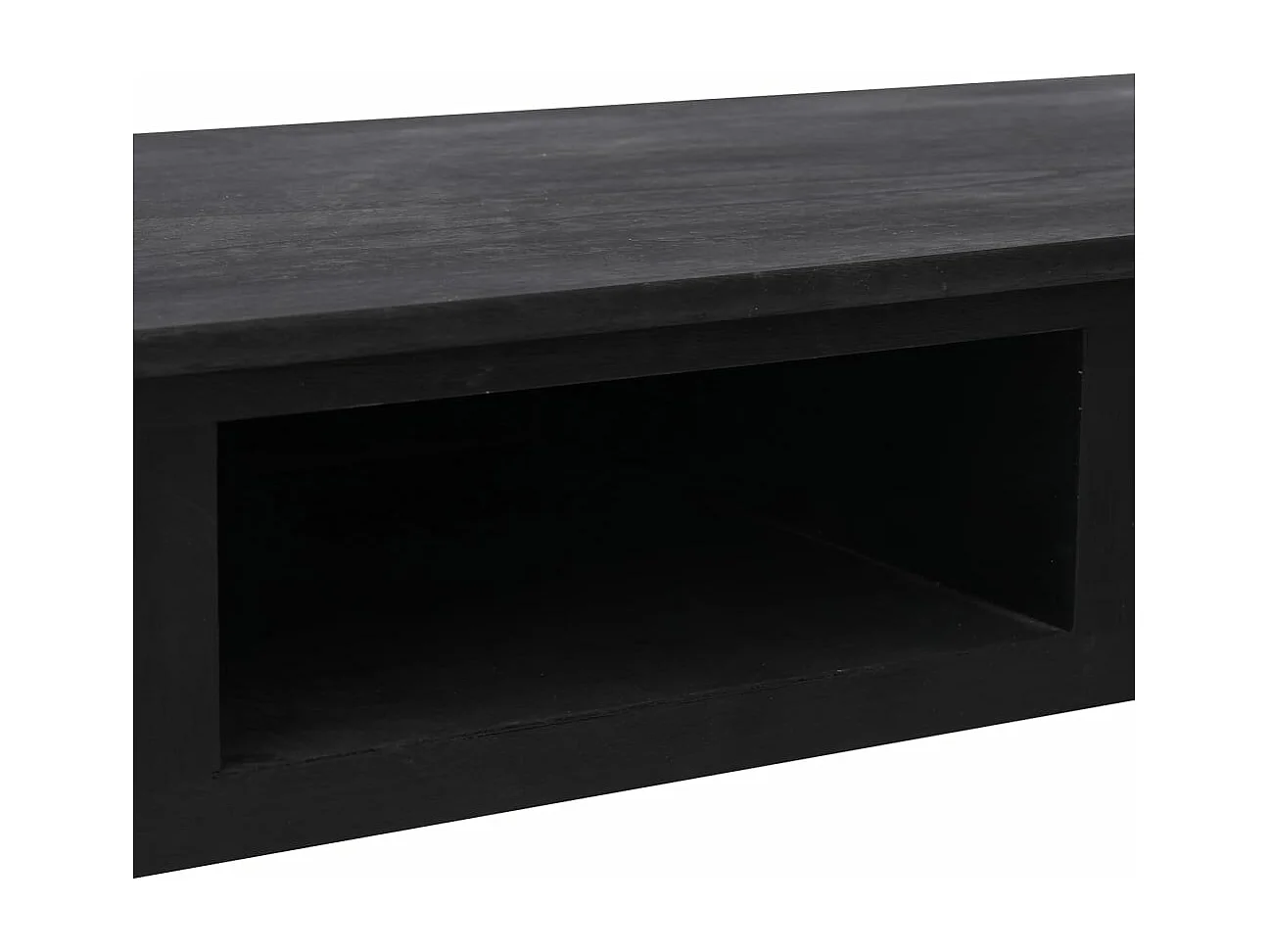 Table console Noir 110x45x76 cm Bois