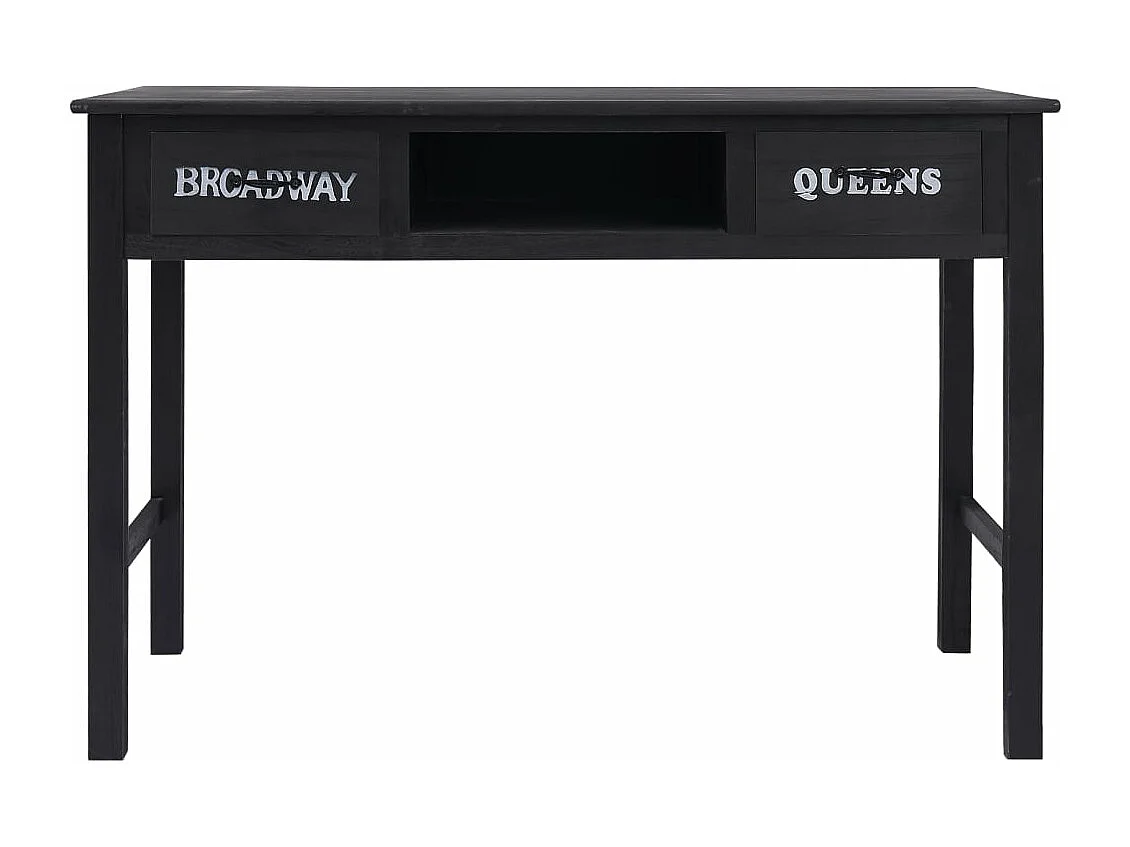 Mesa consola 110x45x76 cm madeira preto
