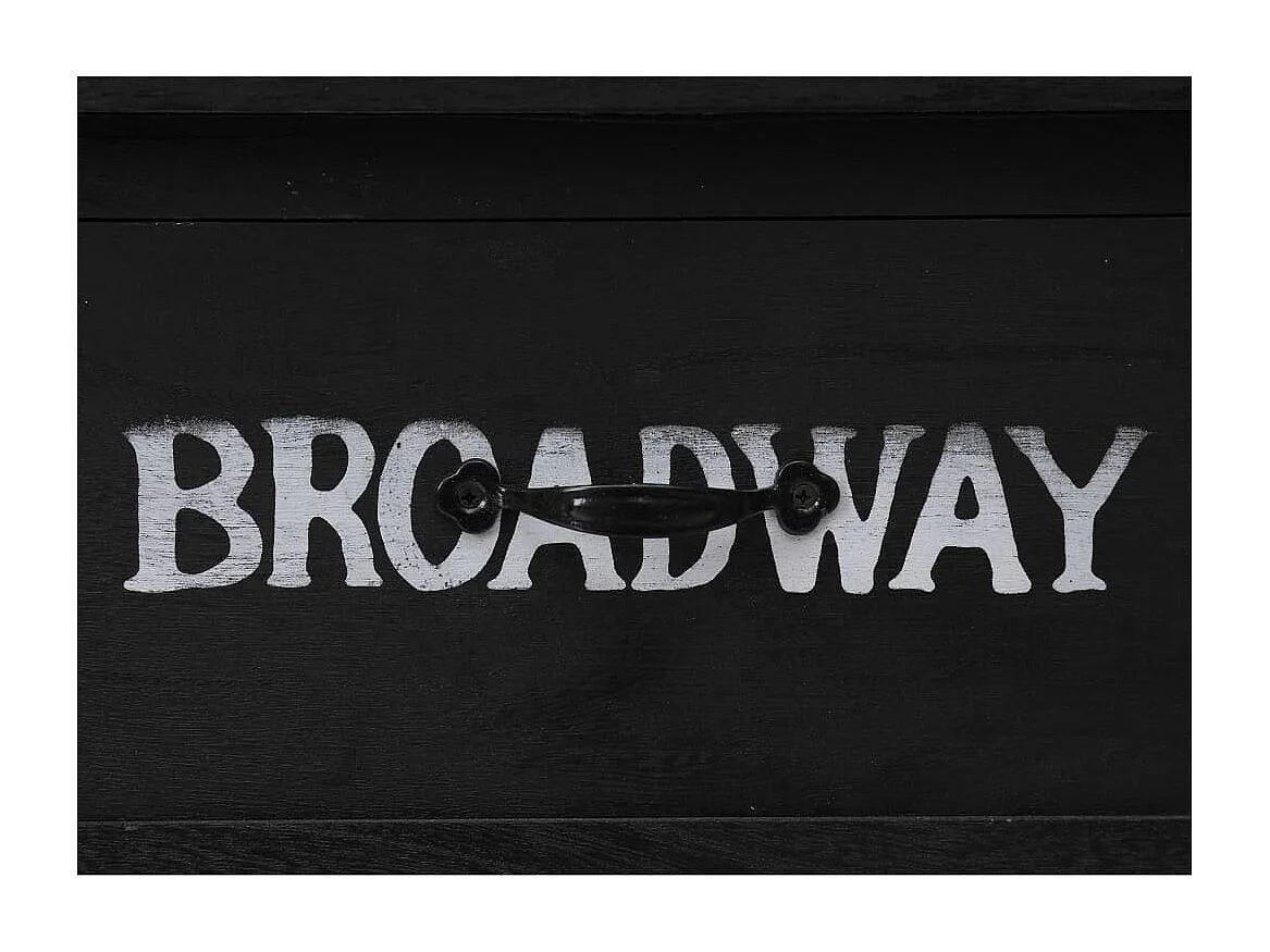 Mesa consola 110x45x76 cm madeira preto