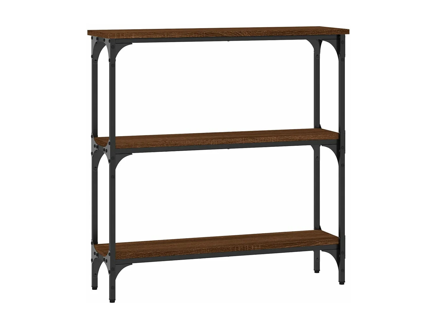 Table console chêne marron 75x22,5x75 cm bois d'ingénierie