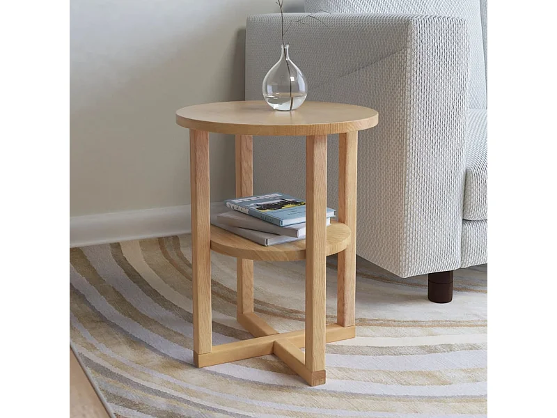 Table d'appoint 40 x 50 cm Bois de chêne massif