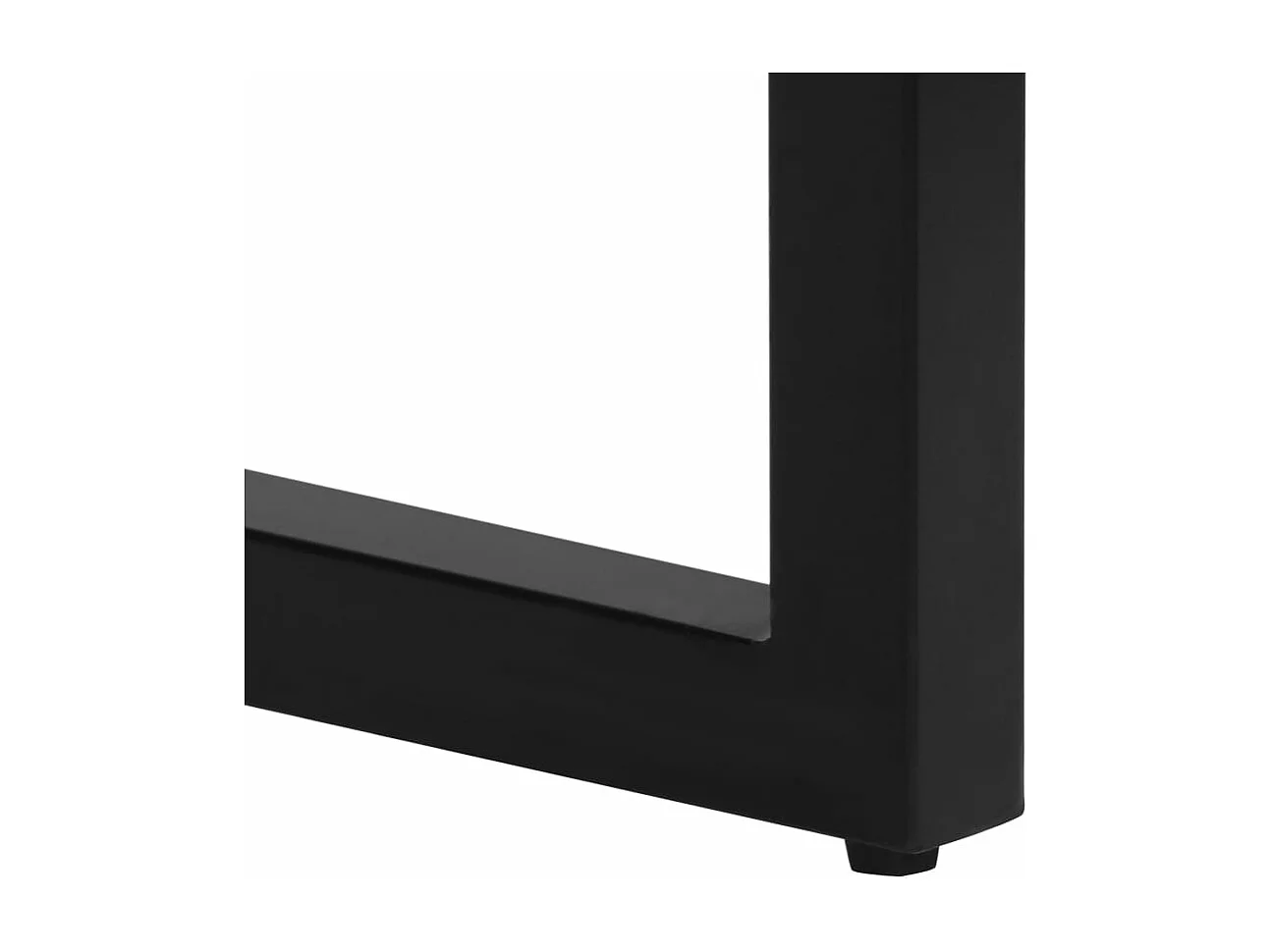 Mesa consola madera maciza reciclada y acero 120x35x76 cm