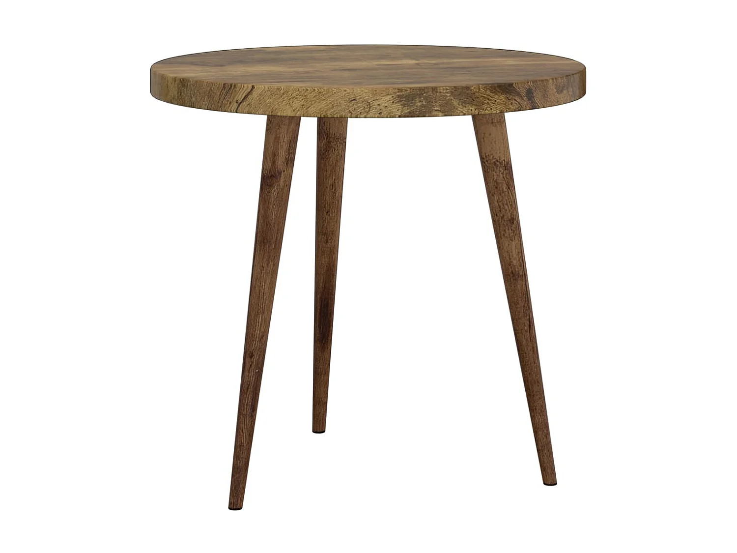 Ensemble de tables d'appoint 3 pièces Marron foncé MDF et fer