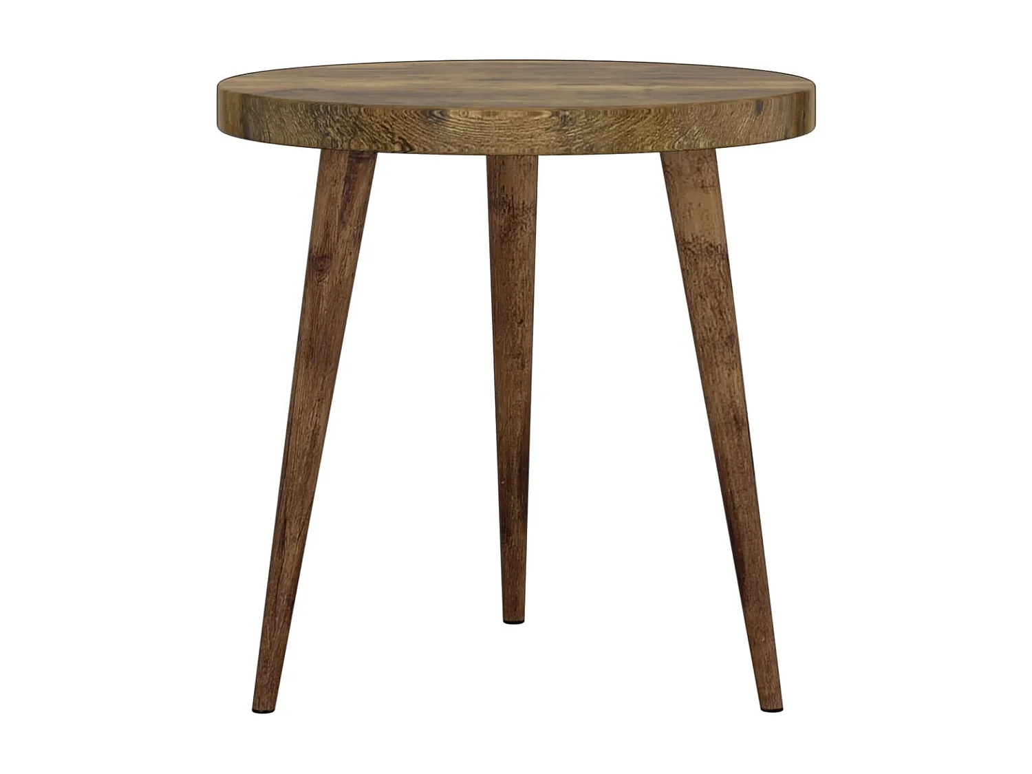 Ensemble de tables d'appoint 3 pièces Marron foncé MDF et fer