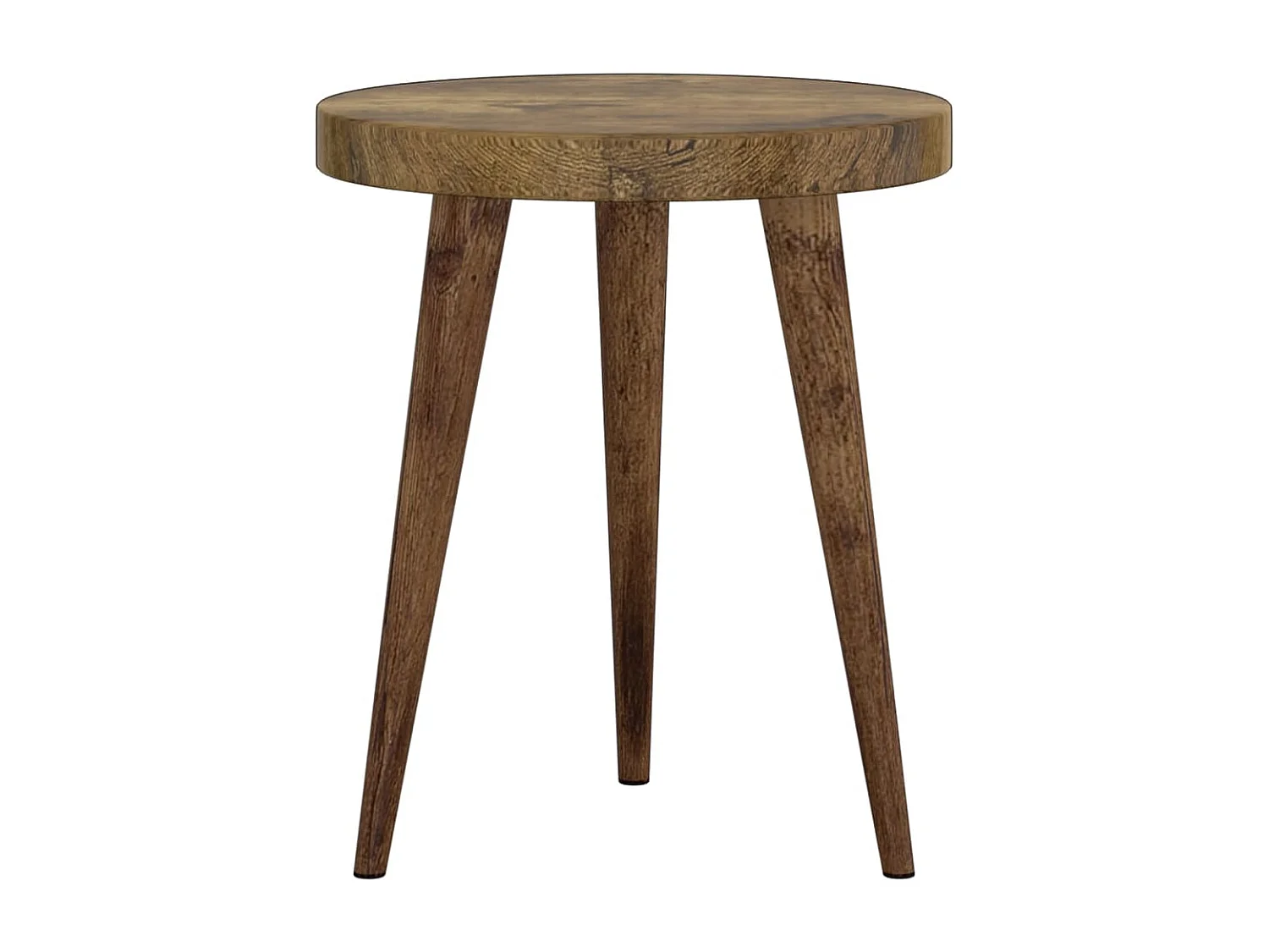 Ensemble de tables d'appoint 3 pièces Marron foncé MDF et fer