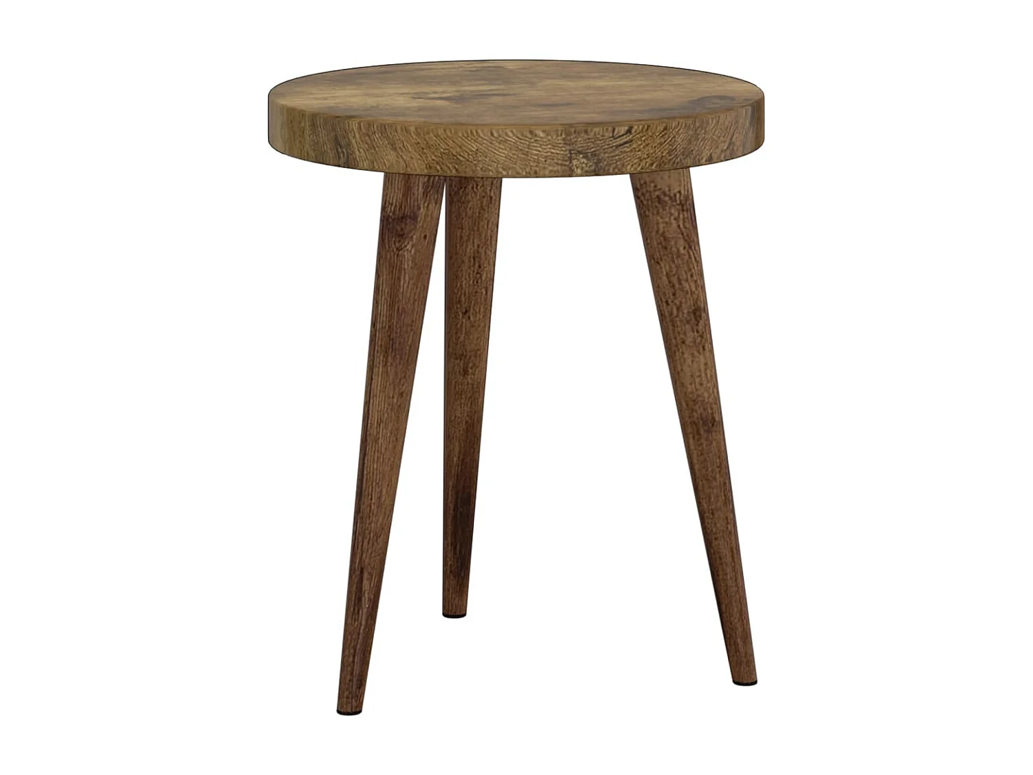 Ensemble de tables d'appoint 3 pièces Marron foncé MDF et fer