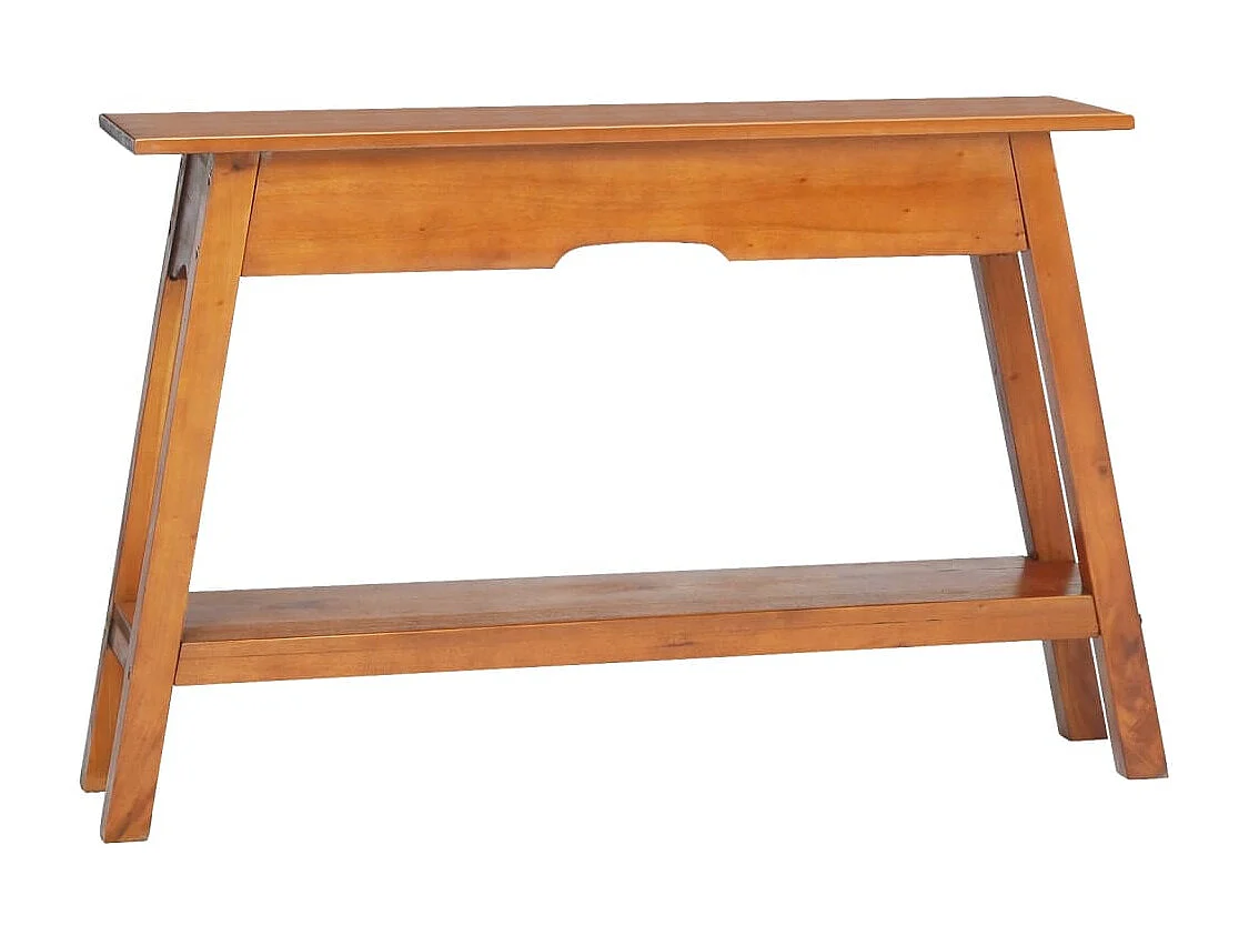 Mesa consola madera maciza de caoba 110x30x75 cm