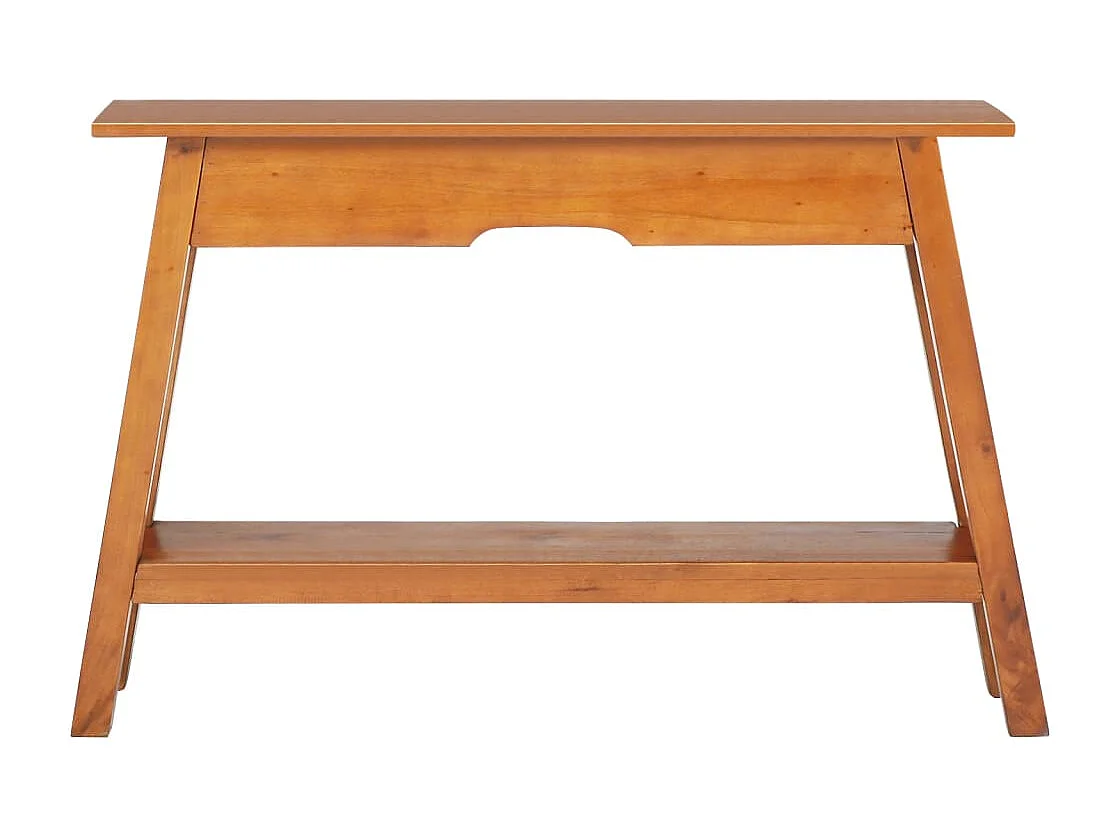 Mesa consola madera maciza de caoba 110x30x75 cm