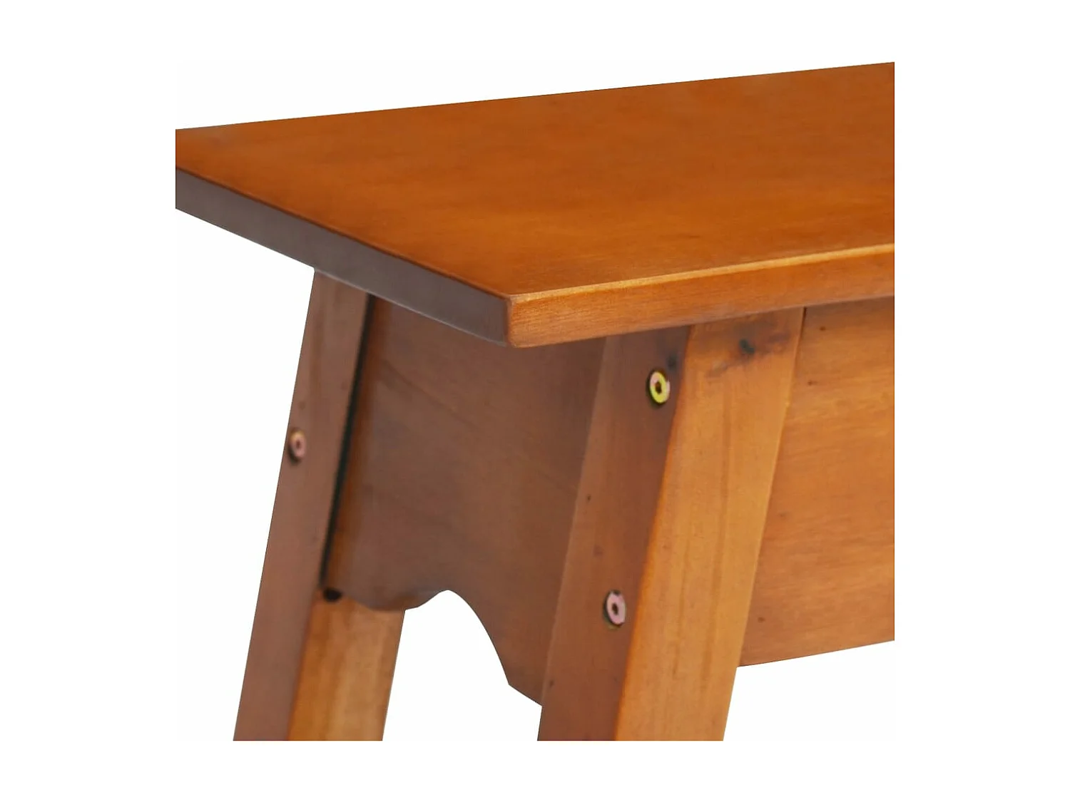 Mesa consola madera maciza de caoba 110x30x75 cm