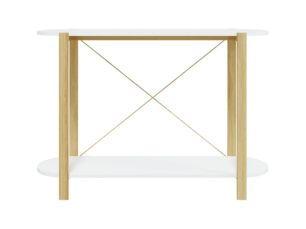 Wandtafel 110x38x75 cm bewerkt hout wit