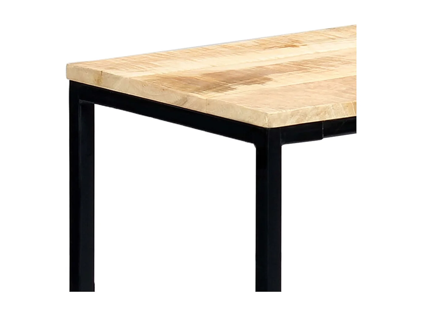 Table console 140 x 35 x 76 cm Bois de manguier massif brut