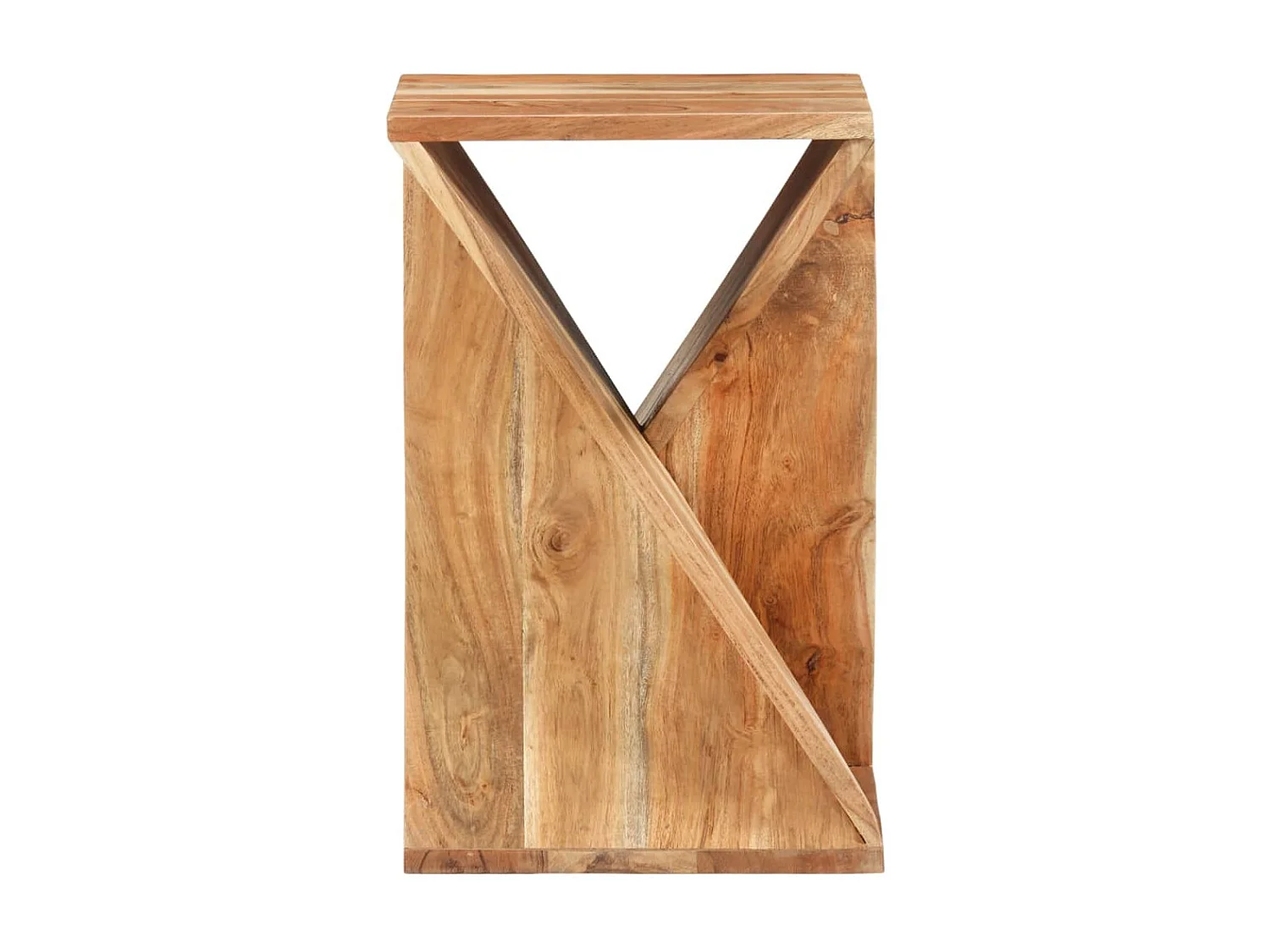 Mesa auxiliar madera maciza de acacia 35x35x55 cm