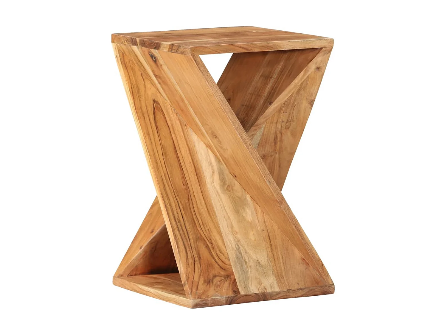 Mesa auxiliar madera maciza de acacia 35x35x55 cm