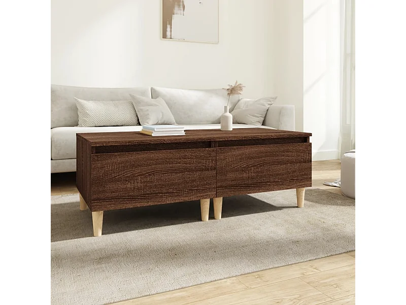 Tables d'appoint 2 pièces Chêne marron 50x46x35 cm Bois ingénierie