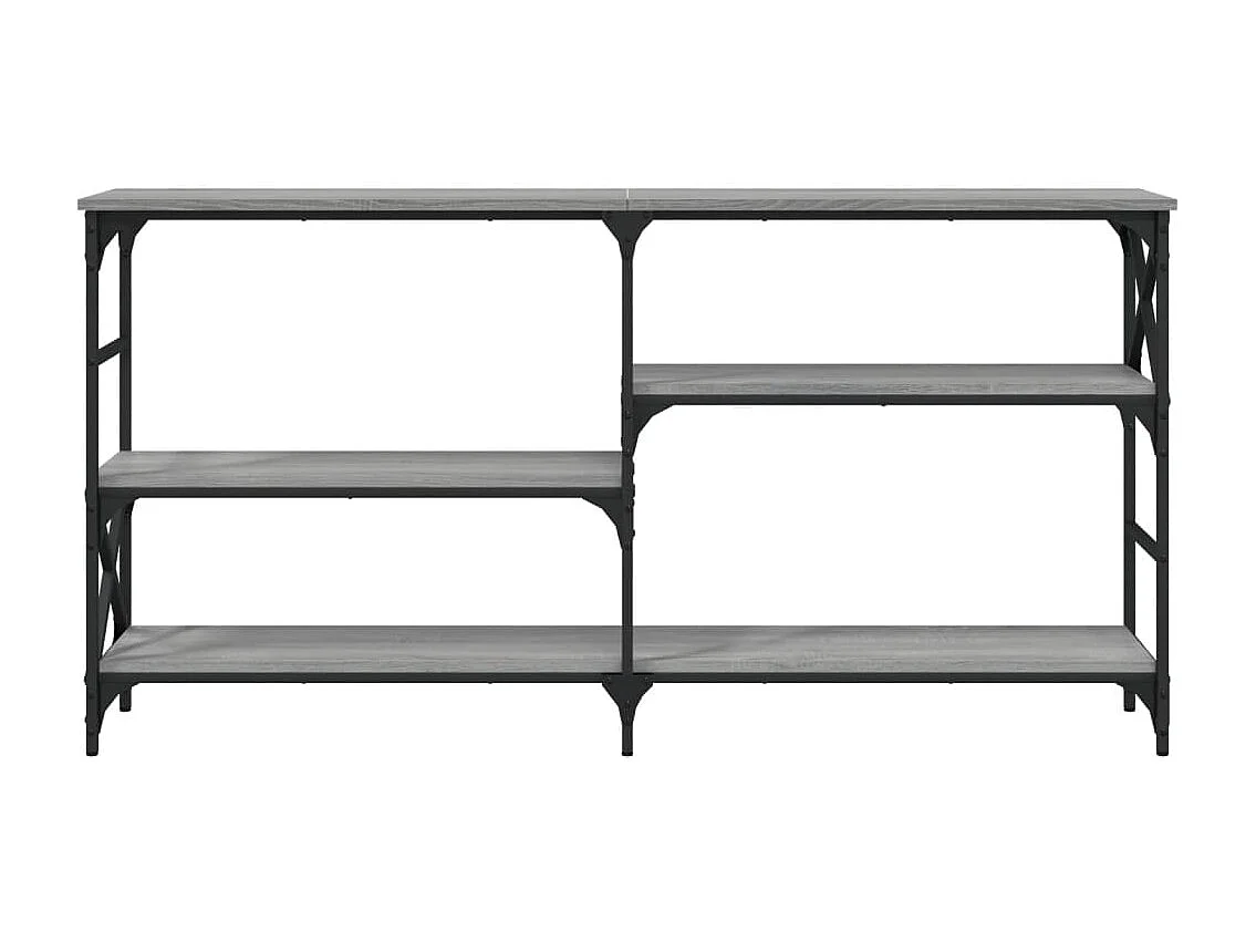 Table console sonoma gris 150x29x76,5 cm bois d'ingénierie