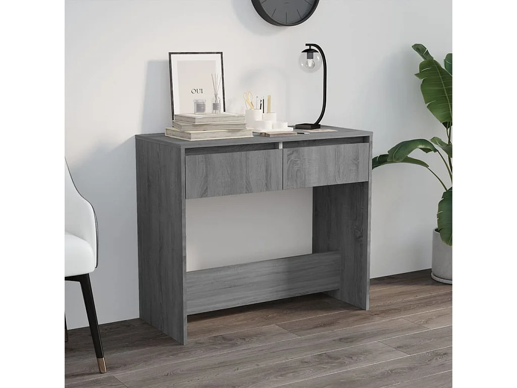 Table console Sonoma gris 89x41x76,5 cm Acier