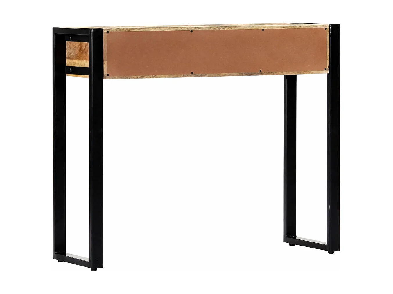 Mesa consola de madera maciza de mango 90x30x75 cm