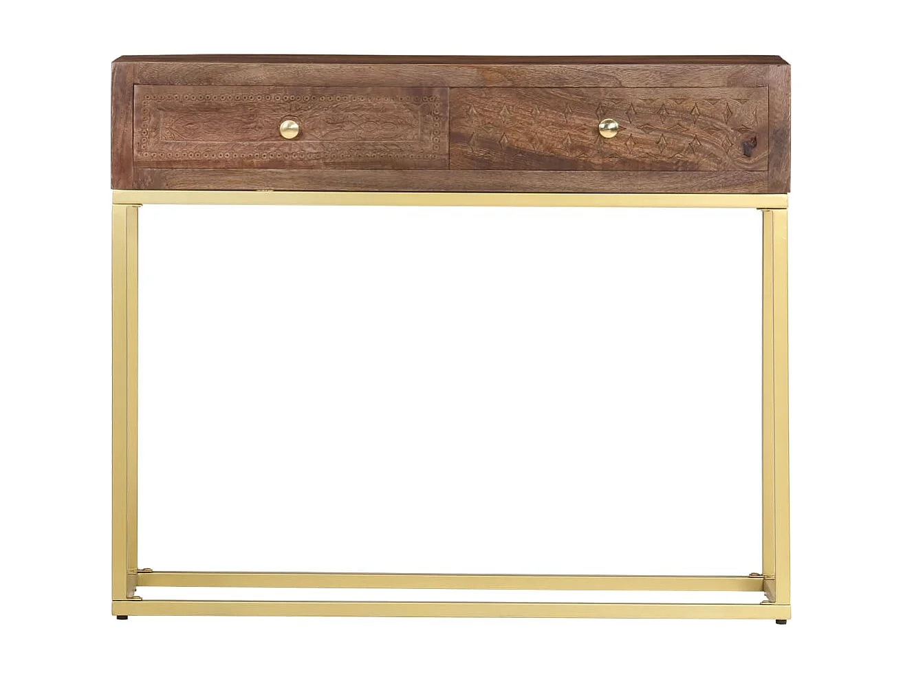Table console 90 x 30 x 75 cm Bois de manguier massif