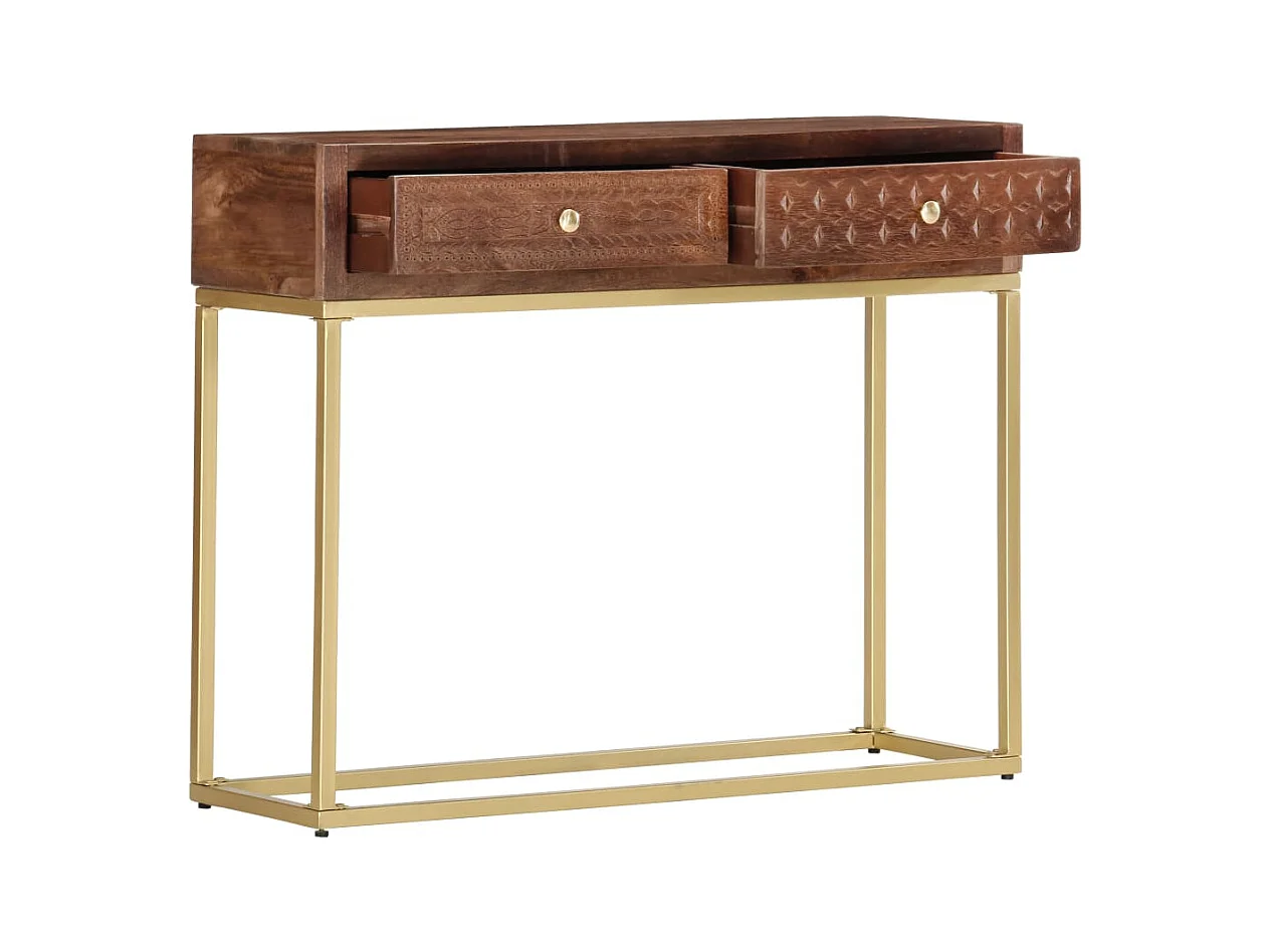 Table console 90 x 30 x 75 cm Bois de manguier massif