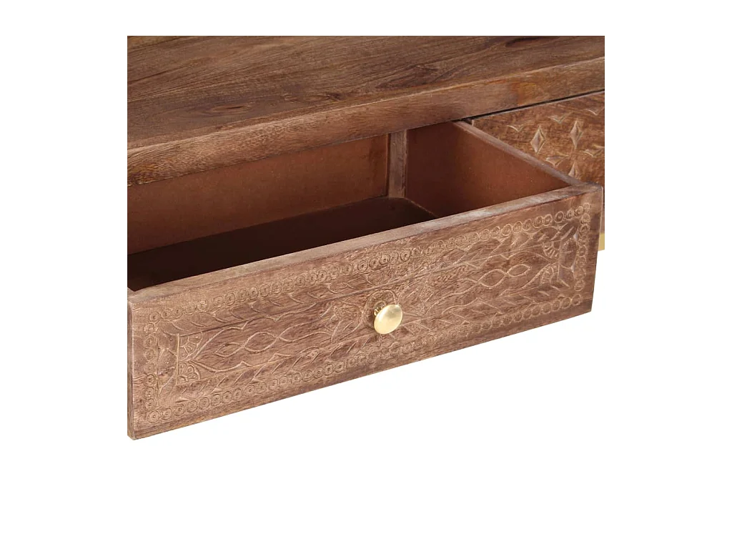 Table console 90 x 30 x 75 cm Bois de manguier massif