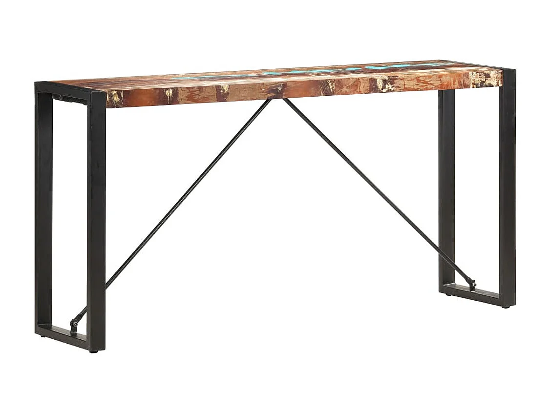 Table console 150x35x76 cm Bois de récupération massif