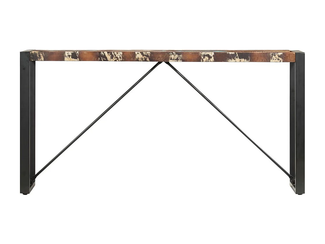Table console 150x35x76 cm Bois de récupération massif