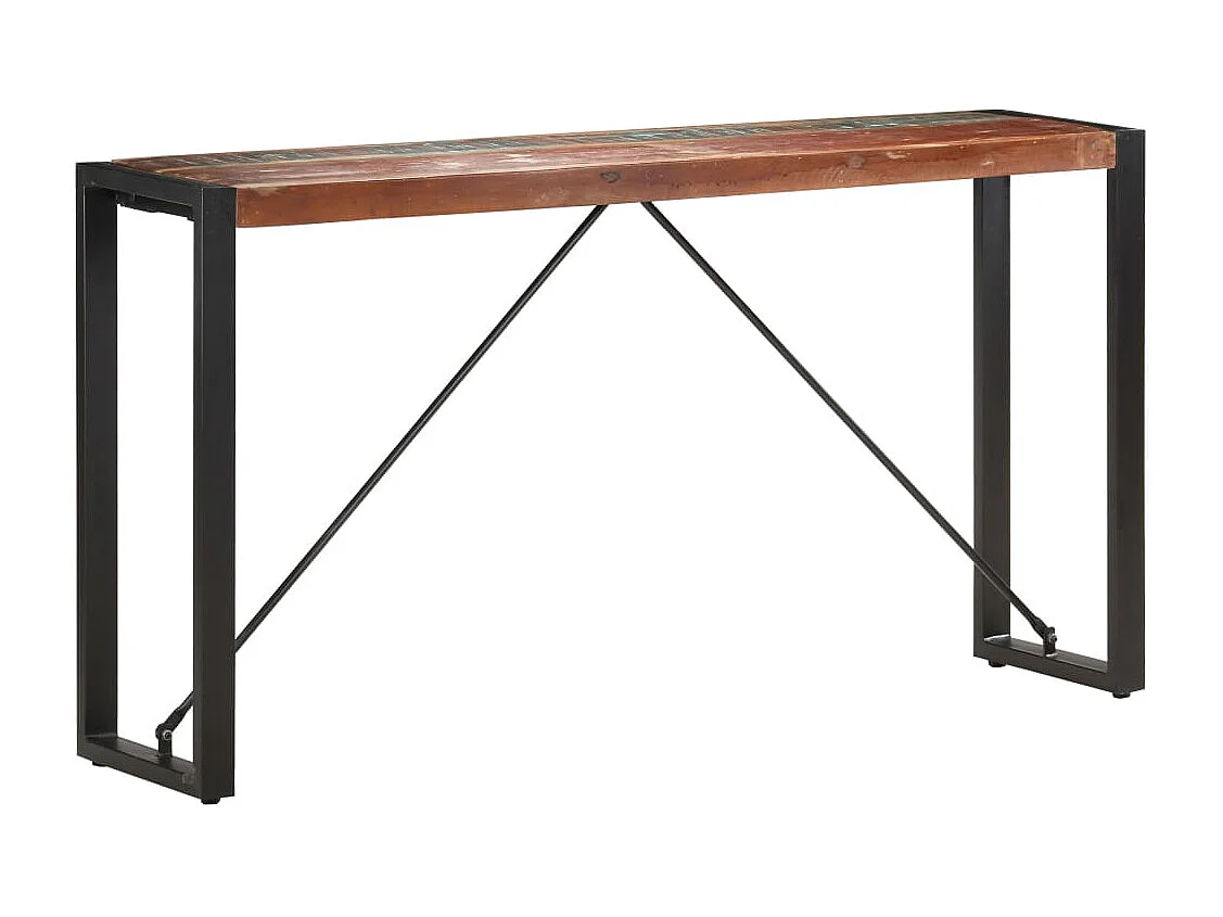 Table console 150x35x76 cm Bois de récupération massif