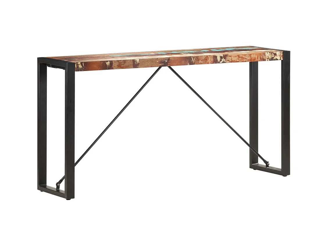 Table console 150x35x76 cm Bois de récupération massif