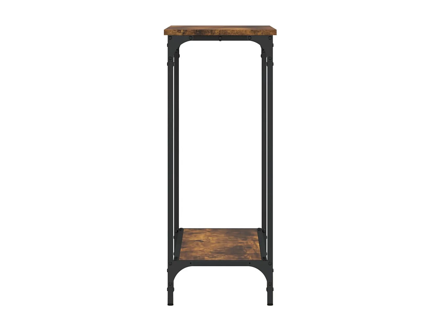 Wandtafel 75x30,5x75 cm bewerkt hout gerookt eikenkleurig