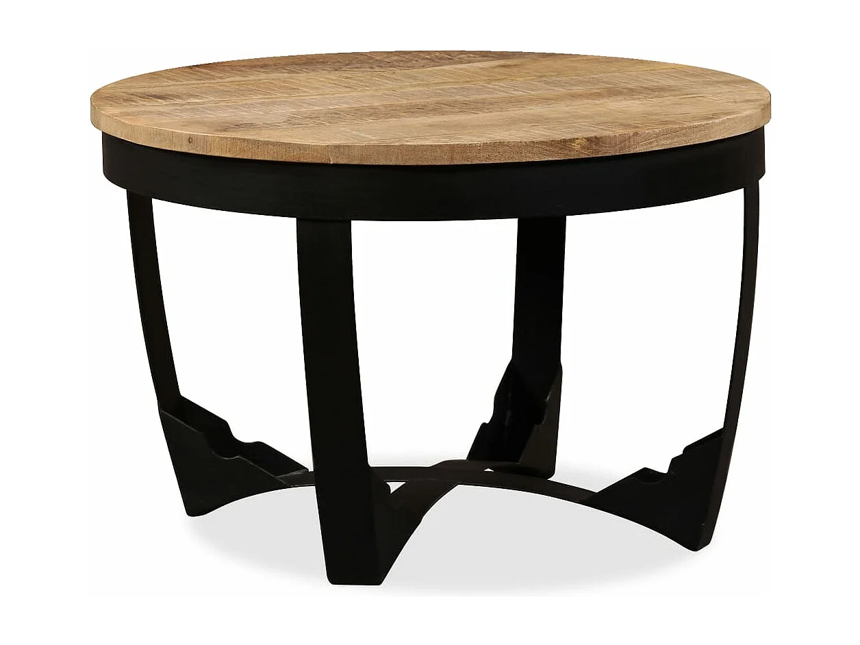Table d'appoint Bois de manguier brut 60 x 40 cm