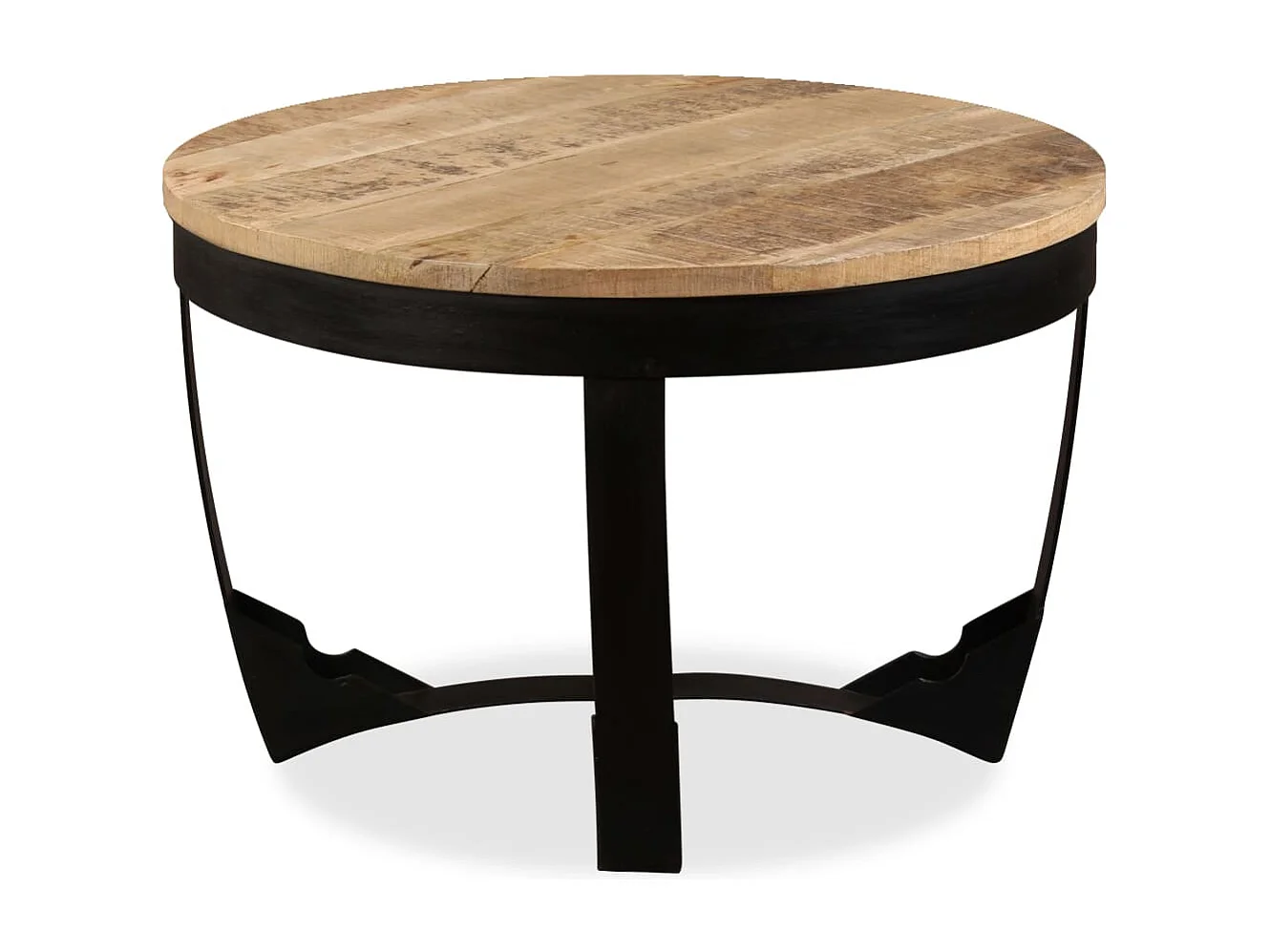Table d'appoint Bois de manguier brut 60 x 40 cm