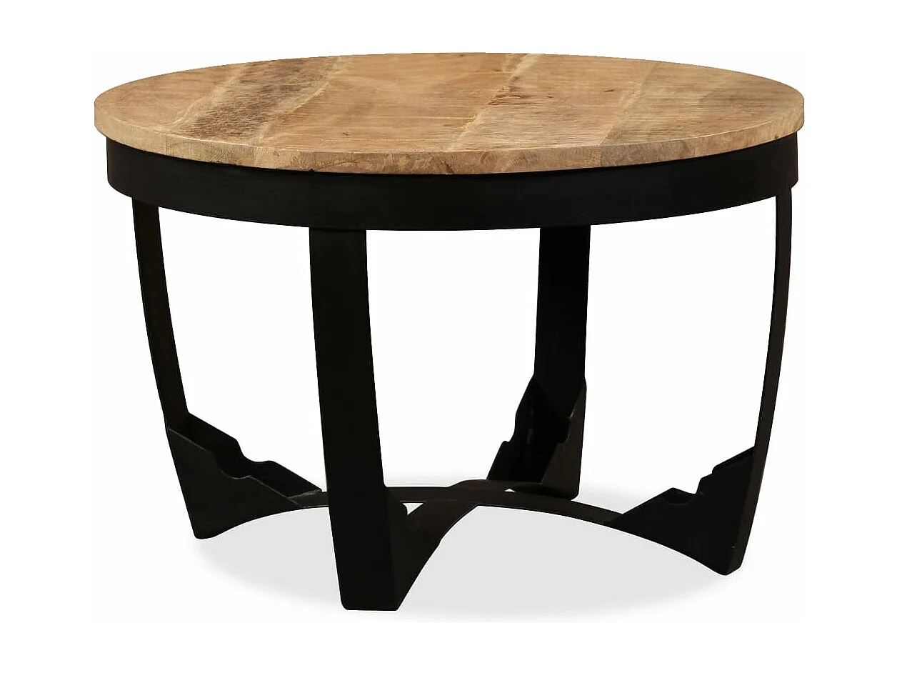 Mesa de apoio madeira de mangueira maciça áspera 60x40 cm