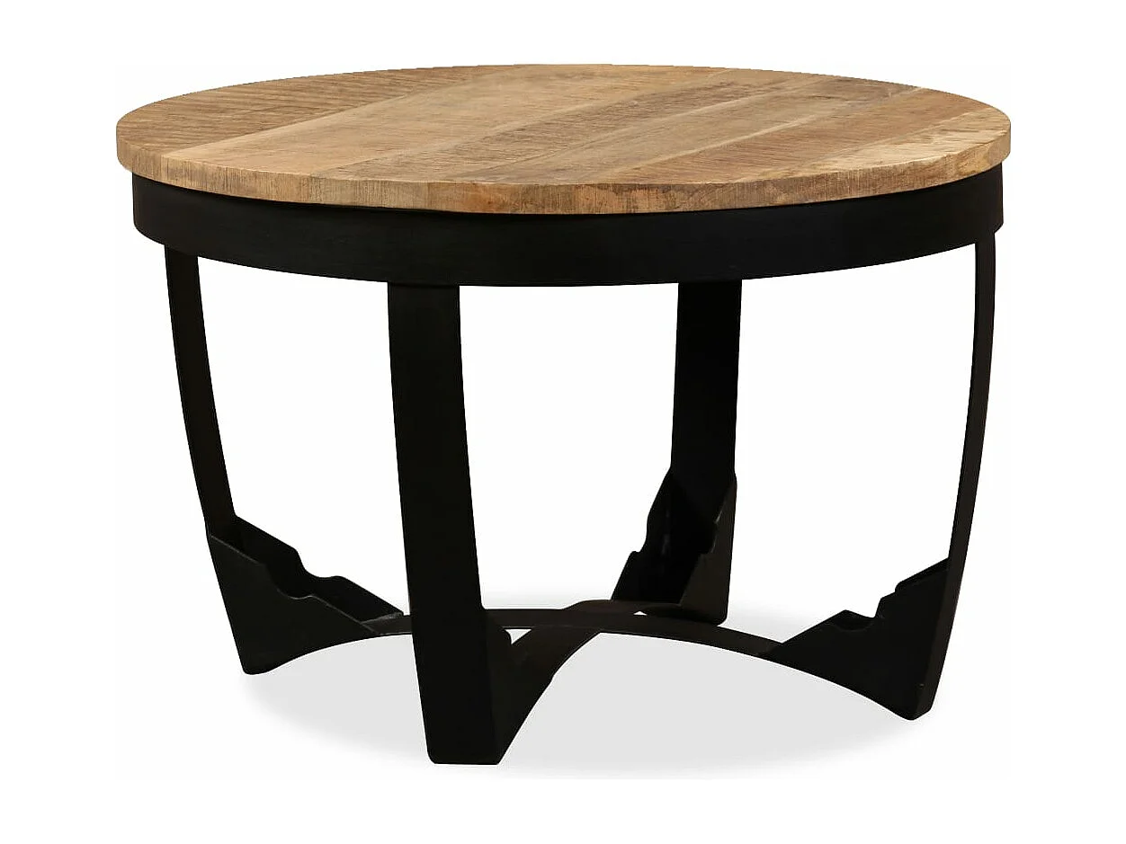 Mesa de apoio madeira de mangueira maciça áspera 60x40 cm